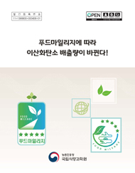 푸드마일리지에 따라 이산화탄소 배출량이 바뀐다!
