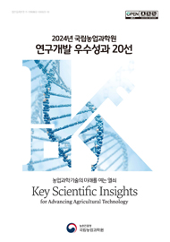 국립농업과학원 연구개발 우수성과 20선